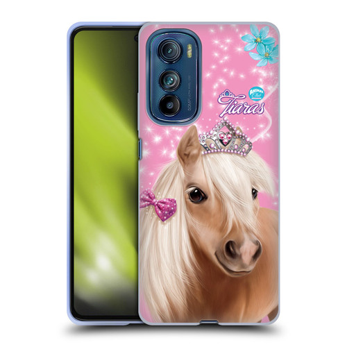 Animal Club International Royal Faces Horse Soft Gel Case for Motorola Edge 30