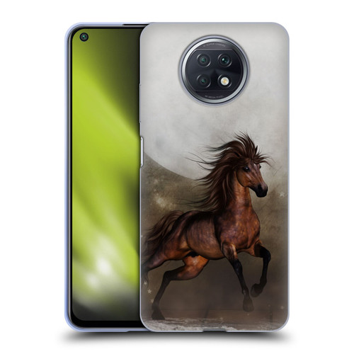 Simone Gatterwe Horses Brown Soft Gel Case for Xiaomi Redmi Note 9T 5G