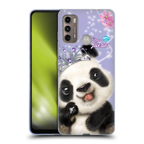 Animal Club International Royal Faces Panda Soft Gel Case for Motorola Moto G60 / Moto G40 Fusion