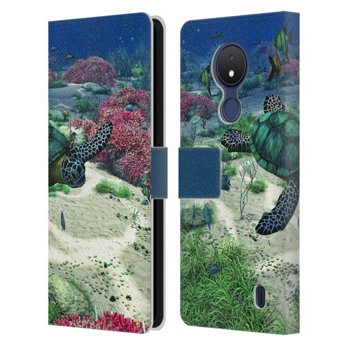 Simone Gatterwe Life In Sea Killer Whales Leather Book Wallet Case Cover For Nokia C21