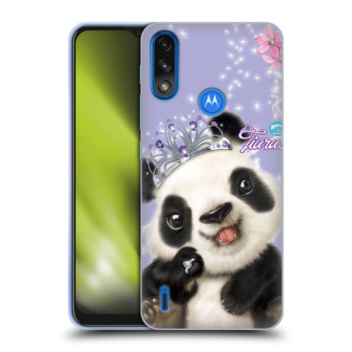 Animal Club International Royal Faces Panda Soft Gel Case for Motorola Moto E7 Power / Moto E7i Power