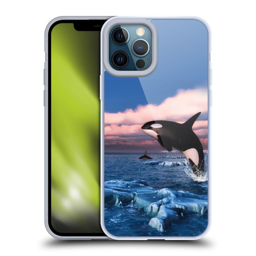 Simone Gatterwe Life In Sea Killer Whales Soft Gel Case for Apple iPhone 12 Pro Max