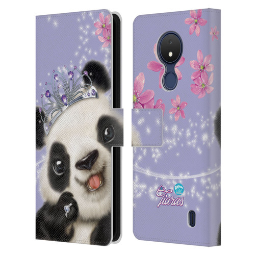 Animal Club International Royal Faces Panda Leather Book Wallet Case Cover For Nokia C21