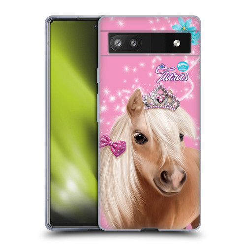 Animal Club International Royal Faces Horse Soft Gel Case for Google Pixel 6a