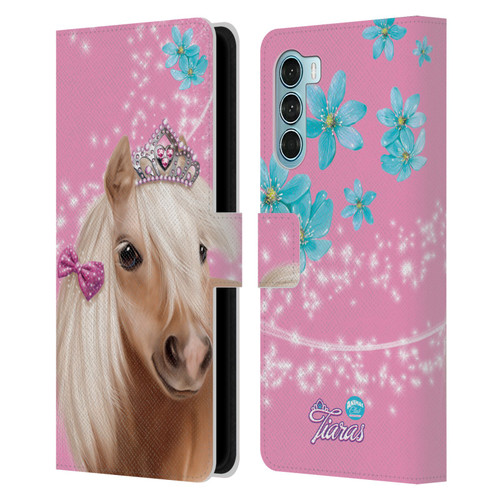 Animal Club International Royal Faces Horse Leather Book Wallet Case Cover For Motorola Edge S30 / Moto G200 5G