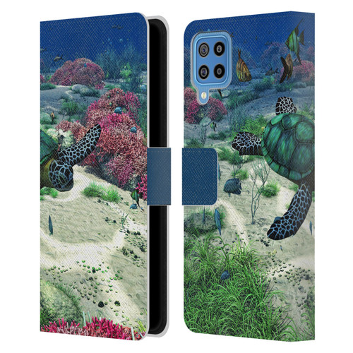 Simone Gatterwe Life In Sea Killer Whales Leather Book Wallet Case Cover For Samsung Galaxy F22 (2021)