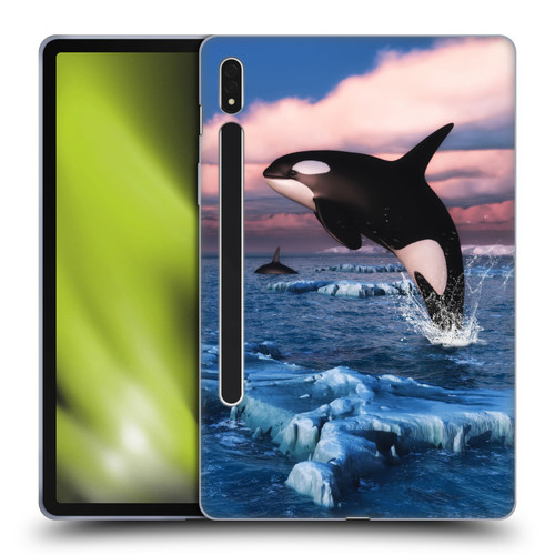 Simone Gatterwe Life In Sea Killer Whales Soft Gel Case for Samsung Galaxy Tab S8