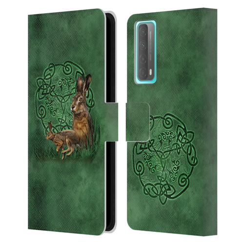 Brigid Ashwood Celtic Wisdom 2 Hare Leather Book Wallet Case Cover For Huawei P Smart (2021)