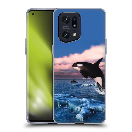 Simone Gatterwe Life In Sea Killer Whales Soft Gel Case for OPPO Find X5 Pro