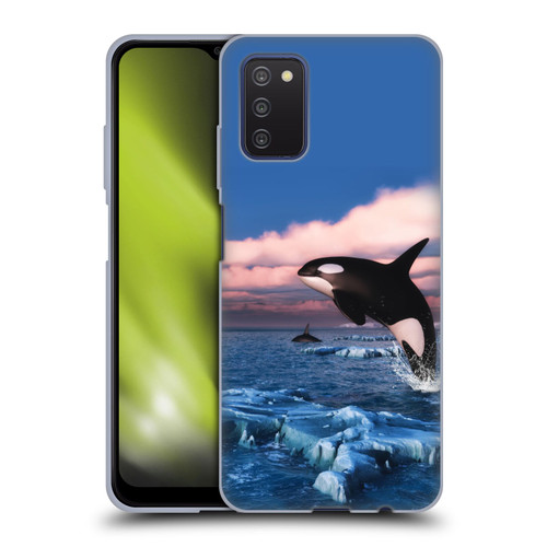 Simone Gatterwe Life In Sea Killer Whales Soft Gel Case for Samsung Galaxy A03s (2021)