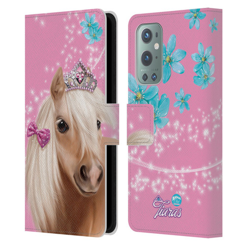 Animal Club International Royal Faces Horse Leather Book Wallet Case Cover For OnePlus 9