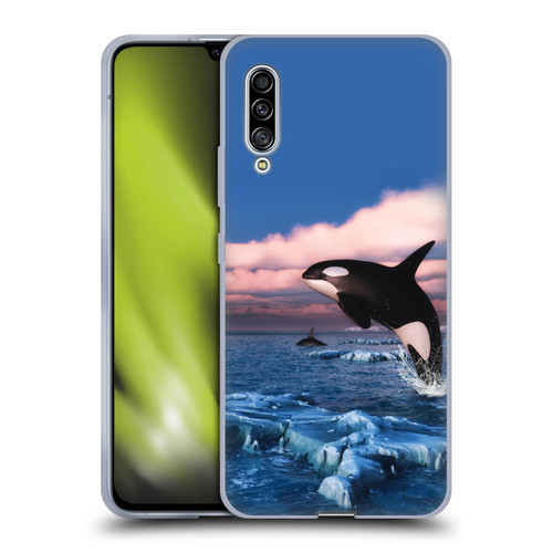 Simone Gatterwe Life In Sea Killer Whales Soft Gel Case for Samsung Galaxy A90 5G (2019)