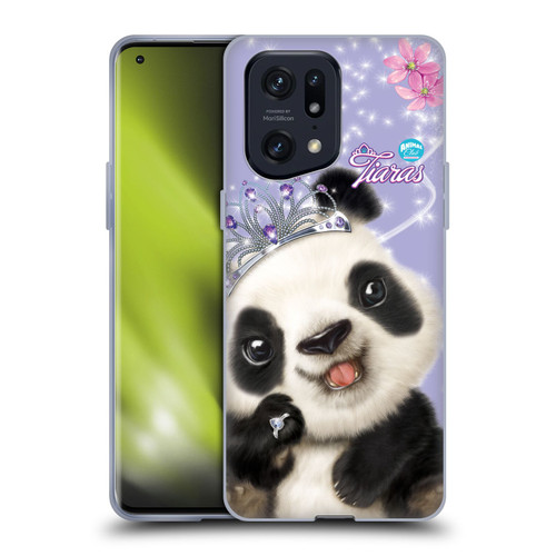 Animal Club International Royal Faces Panda Soft Gel Case for OPPO Find X5 Pro
