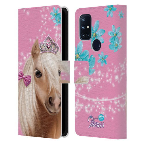 Animal Club International Royal Faces Horse Leather Book Wallet Case Cover For OnePlus Nord N10 5G