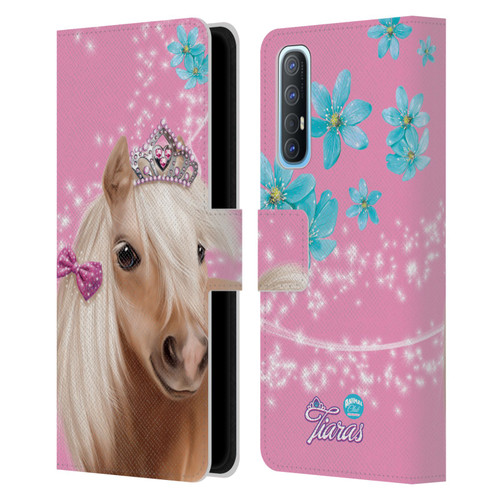 Animal Club International Royal Faces Horse Leather Book Wallet Case Cover For OPPO Find X2 Neo 5G