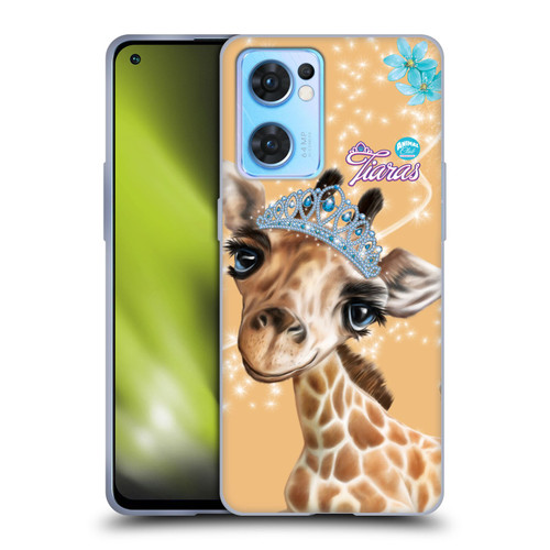 Animal Club International Royal Faces Giraffe Soft Gel Case for OPPO Reno7 5G / Find X5 Lite