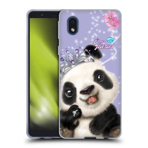 Animal Club International Royal Faces Panda Soft Gel Case for Samsung Galaxy A01 Core (2020)