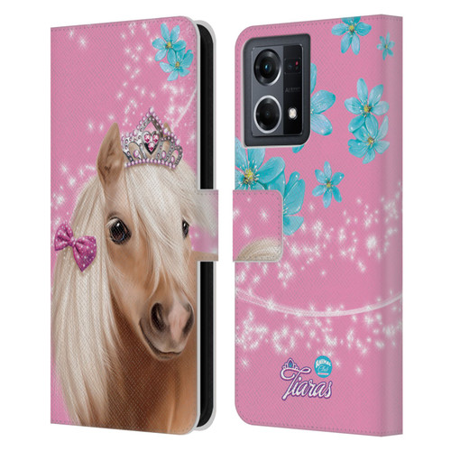 Animal Club International Royal Faces Horse Leather Book Wallet Case Cover For OPPO Reno8 4G