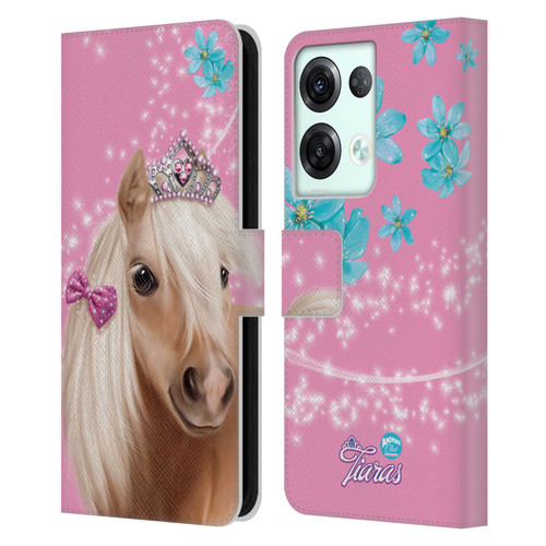 Animal Club International Royal Faces Horse Leather Book Wallet Case Cover For OPPO Reno8 Pro