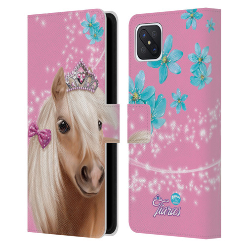 Animal Club International Royal Faces Horse Leather Book Wallet Case Cover For OPPO Reno4 Z 5G