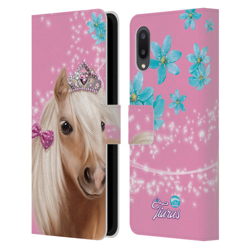 Animal Club International Royal Faces Horse Leather Book Wallet Case Cover For Samsung Galaxy A02/M02 (2021)