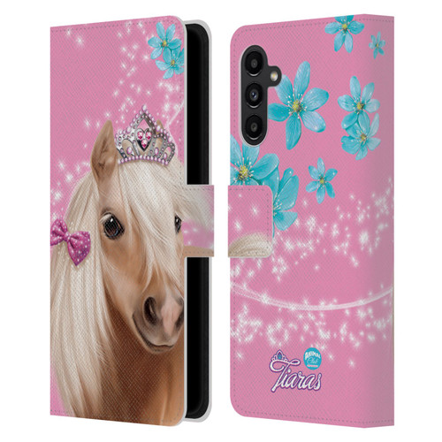 Animal Club International Royal Faces Horse Leather Book Wallet Case Cover For Samsung Galaxy A13 5G (2021)