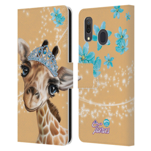 Animal Club International Royal Faces Giraffe Leather Book Wallet Case Cover For Samsung Galaxy A33 5G (2022)