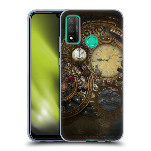 Simone Gatterwe Steampunk Clocks Soft Gel Case for Huawei P Smart (2020)