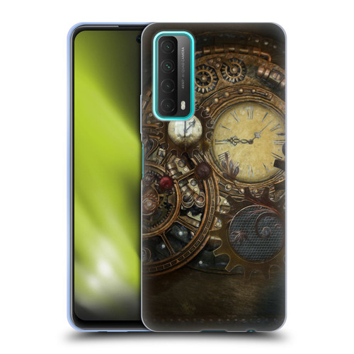 Simone Gatterwe Steampunk Clocks Soft Gel Case for Huawei P Smart (2021)