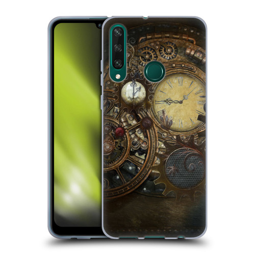 Simone Gatterwe Steampunk Clocks Soft Gel Case for Huawei Y6p