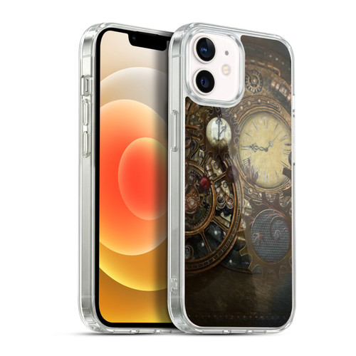 Simone Gatterwe Steampunk Clocks Soft Gel Case for Apple iPhone 12 / iPhone 12 Pro & MagSafe