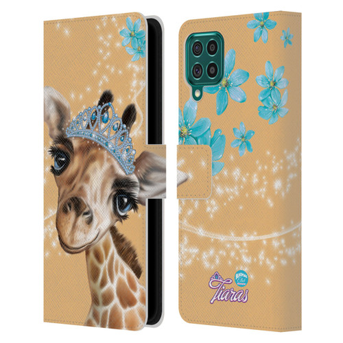 Animal Club International Royal Faces Giraffe Leather Book Wallet Case Cover For Samsung Galaxy F62 (2021)
