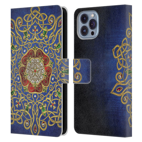 Brigid Ashwood Celtic Wisdom 3 Rose Leather Book Wallet Case Cover For Apple iPhone 14