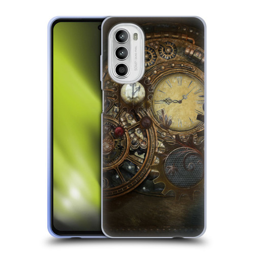 Simone Gatterwe Steampunk Clocks Soft Gel Case for Motorola Moto G52