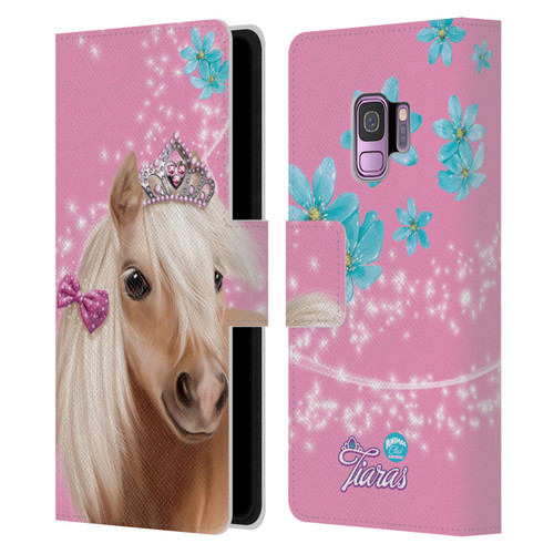 Animal Club International Royal Faces Horse Leather Book Wallet Case Cover For Samsung Galaxy S9