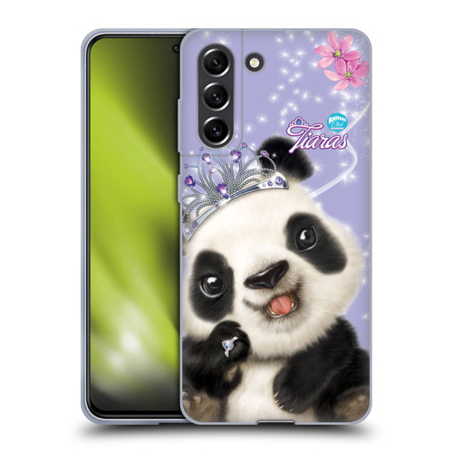 Animal Club International Royal Faces Panda Soft Gel Case for Samsung Galaxy S21 FE 5G