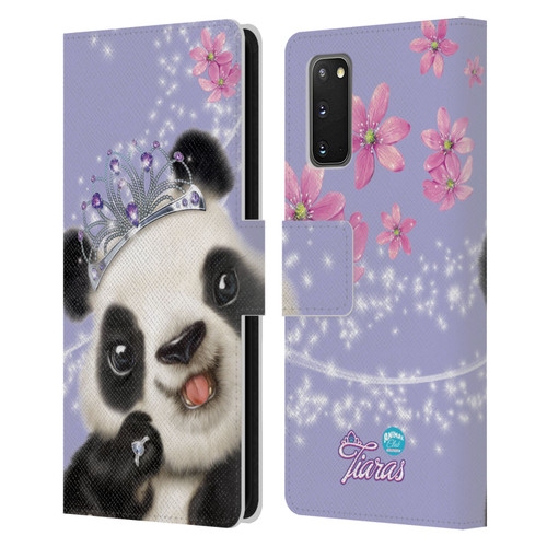 Animal Club International Royal Faces Panda Leather Book Wallet Case Cover For Samsung Galaxy S20 / S20 5G