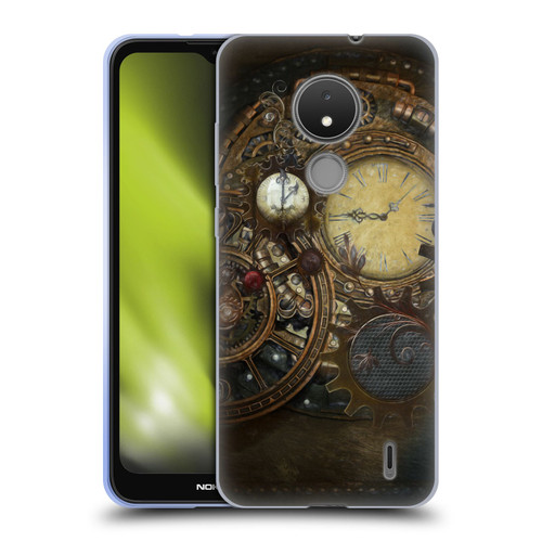 Simone Gatterwe Steampunk Clocks Soft Gel Case for Nokia C21