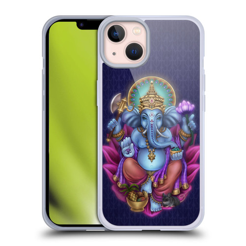 Brigid Ashwood Sacred Symbols Ganesha Soft Gel Case for Apple iPhone 13