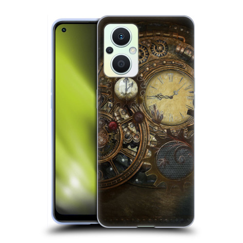 Simone Gatterwe Steampunk Clocks Soft Gel Case for OPPO Reno8 Lite