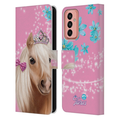 Animal Club International Royal Faces Horse Leather Book Wallet Case Cover For Samsung Galaxy M13 (2022)