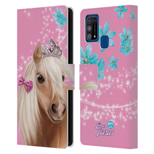 Animal Club International Royal Faces Horse Leather Book Wallet Case Cover For Samsung Galaxy M31 (2020)