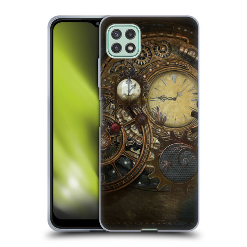 Simone Gatterwe Steampunk Clocks Soft Gel Case for Samsung Galaxy A22 5G / F42 5G (2021)
