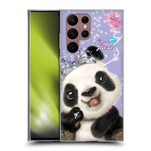 Animal Club International Royal Faces Panda Soft Gel Case for Samsung Galaxy S22 Ultra 5G