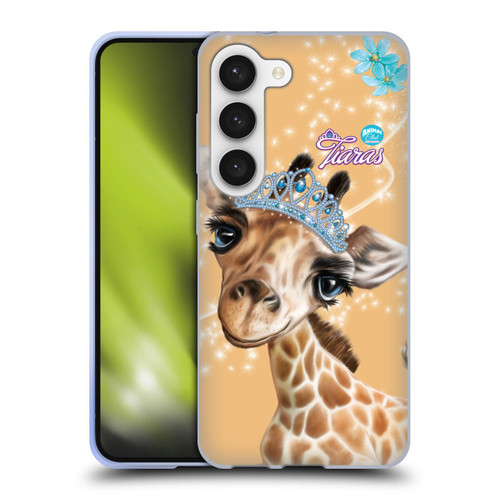 Animal Club International Royal Faces Giraffe Soft Gel Case for Samsung Galaxy S23 5G