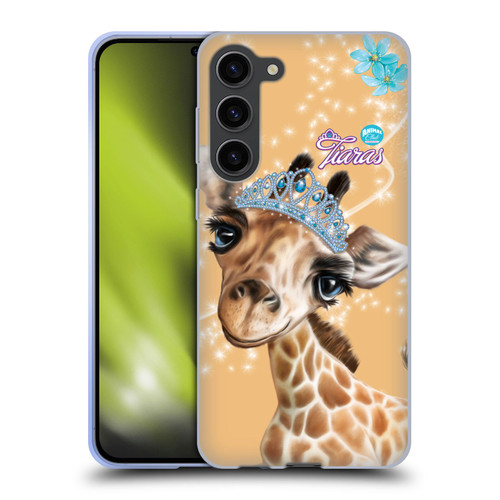 Animal Club International Royal Faces Giraffe Soft Gel Case for Samsung Galaxy S23+ 5G