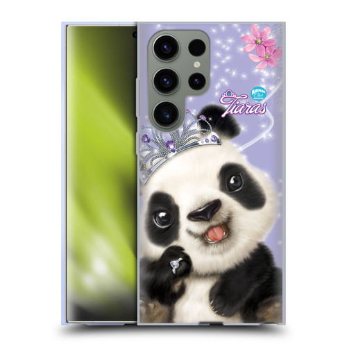 Animal Club International Royal Faces Panda Soft Gel Case for Samsung Galaxy S23 Ultra 5G