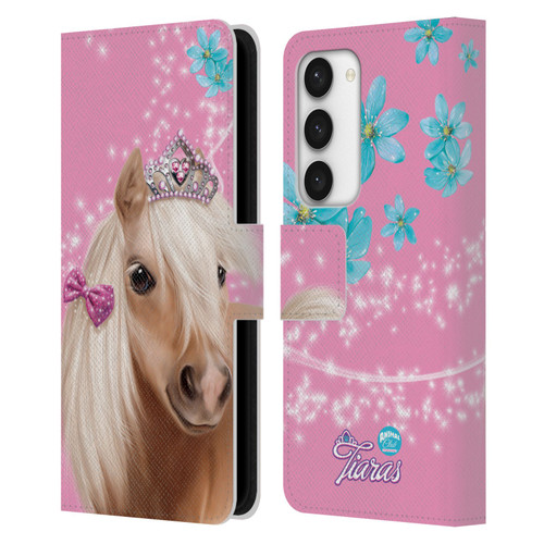 Animal Club International Royal Faces Horse Leather Book Wallet Case Cover For Samsung Galaxy S23 5G