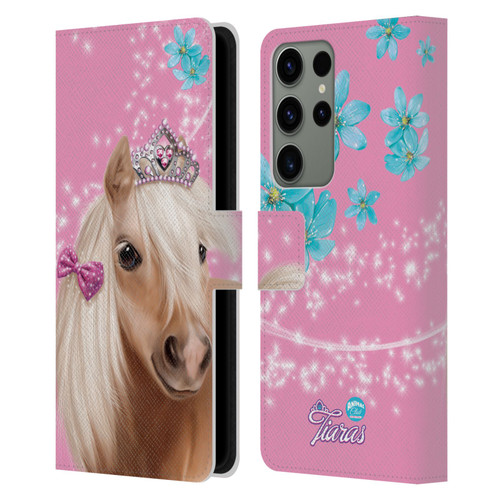 Animal Club International Royal Faces Horse Leather Book Wallet Case Cover For Samsung Galaxy S23 Ultra 5G