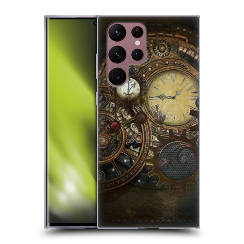 Simone Gatterwe Steampunk Clocks Soft Gel Case for Samsung Galaxy S22 Ultra 5G
